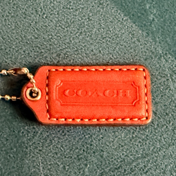 Coach Red Leather Keychain / Key Holder - Picture 2 of 3